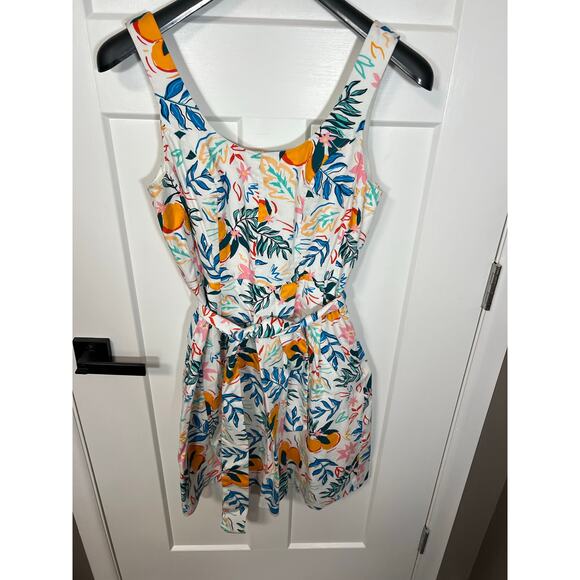 Anne Klein Sleeveless Spring Summer Mini Peach Dress Size 6 Medium Women Bright - Picture 2 of 9